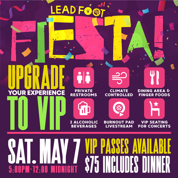 Un Dia! One Day away from our Lead Foot Fiesta!!!
Each day till then we'...