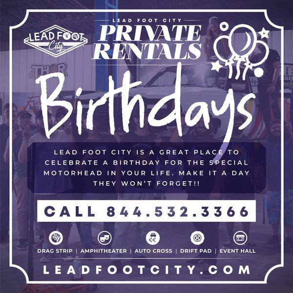 Visit LeadFootCity.com 💻 or Call Us @ (844) 532-3366 📞 to book your Priv...