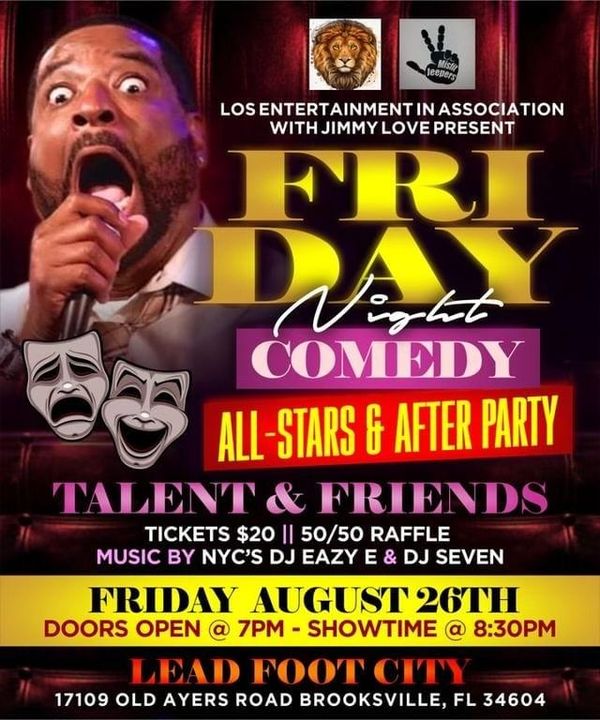 This Friday!!!

Too many surprise guest comedians to name. Your just goi...