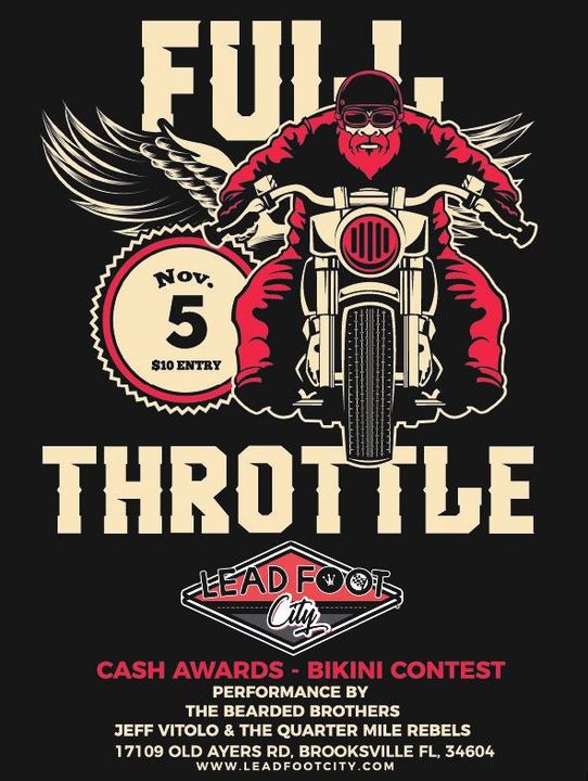 Full Throttle's 26th Anniversary Party is this Saturday at Lead Foot Cit...