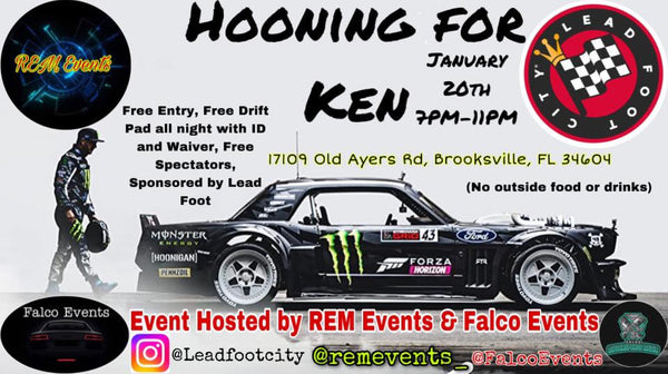 Ride out to Hooning for Ken Car Meet at Lead Foot, tomorrow night at 7pm...